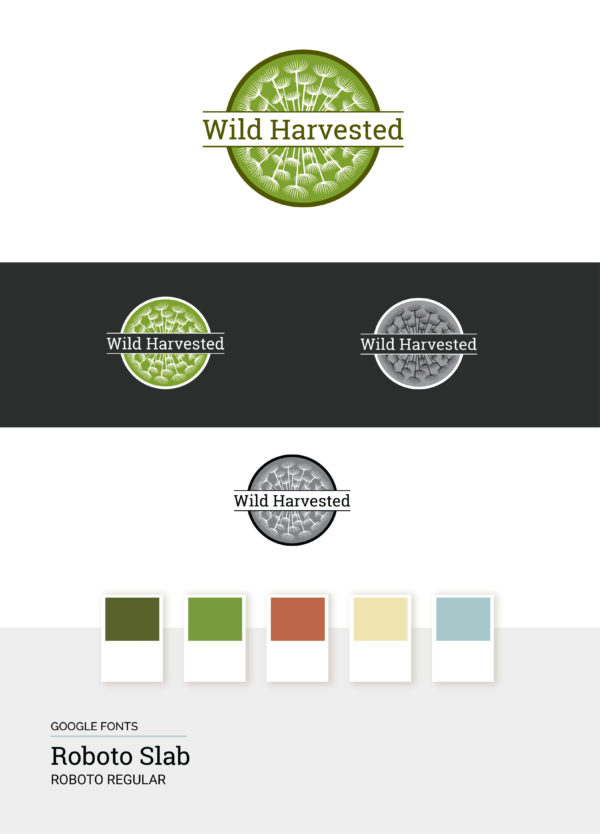 Logo and Brand Board Green